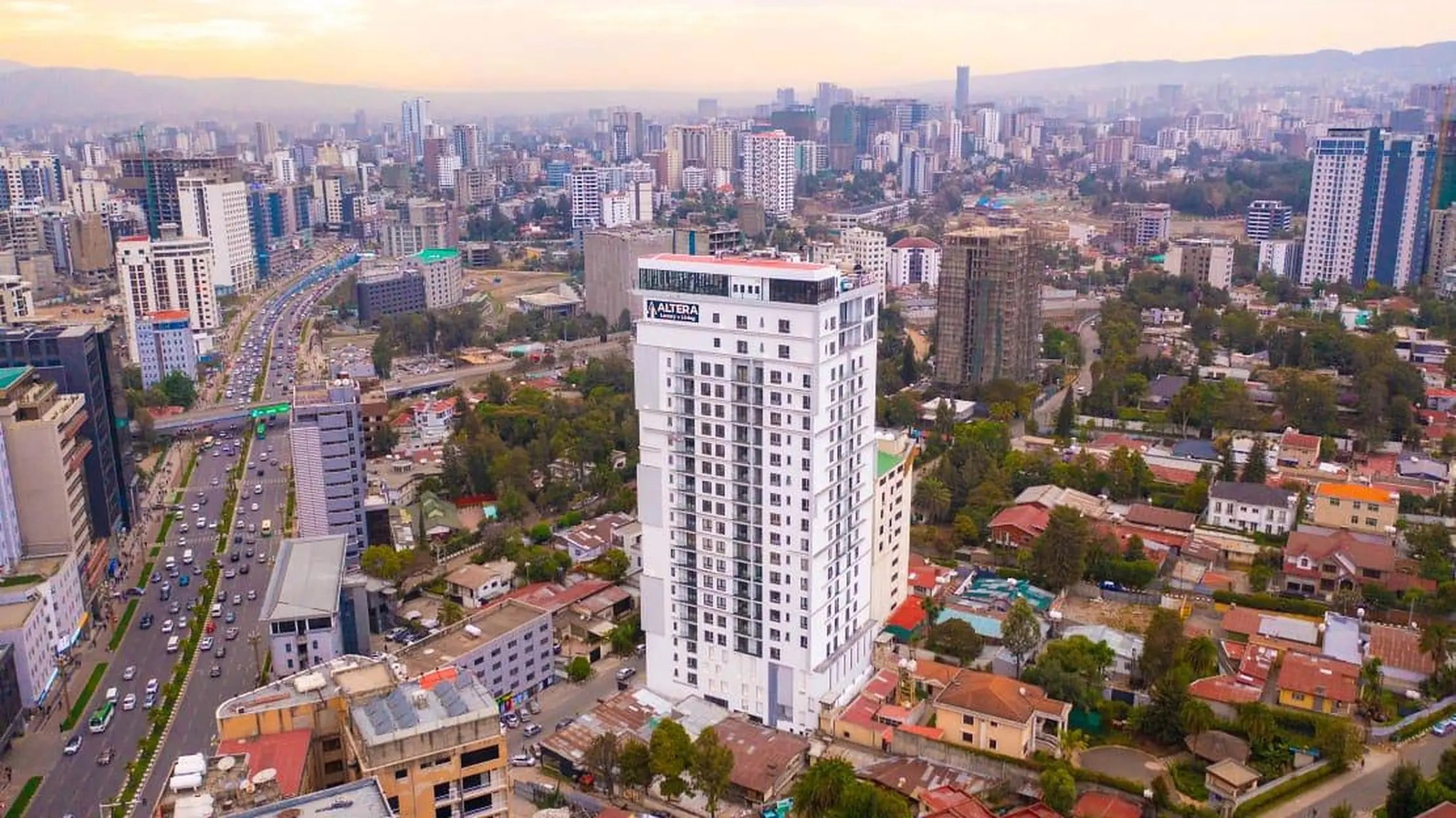 At the centre of Addis